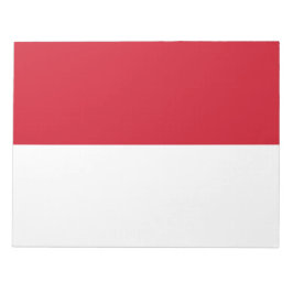 Flagge von Monaco Notizblock