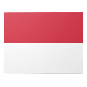 Flagge von Monaco Notizblock