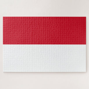 Flagge von Monaco Puzzle