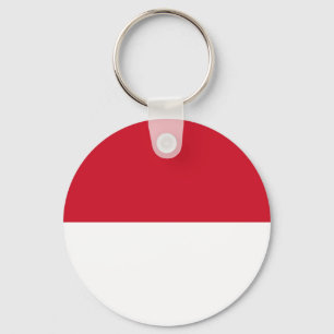 Flagge von Monaco Schlüsselanhänger