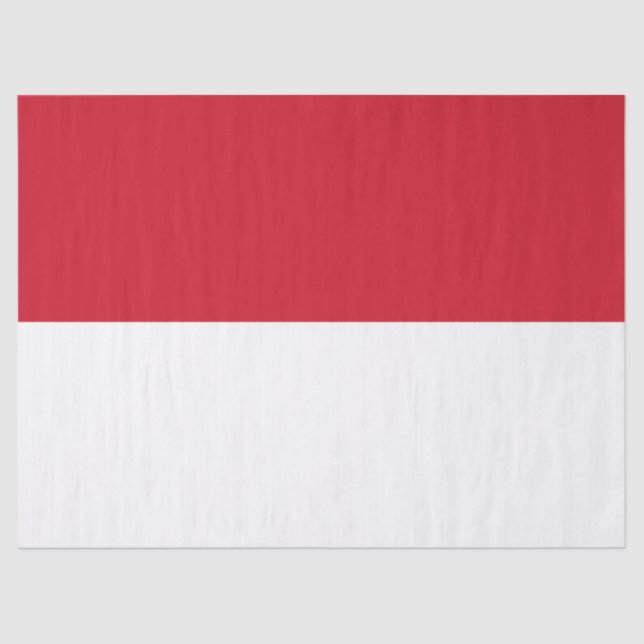 Flagge von Monaco Seidenpapier (Vorderseite)