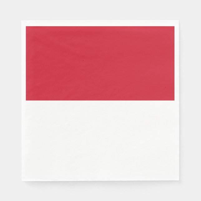 Flagge von Monaco Serviette (Vorderseite)