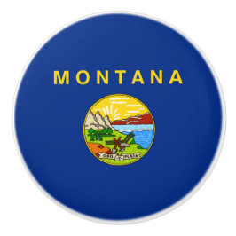 Flagge von Montana (US-Staat) Keramikknauf