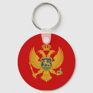 Flagge von Montenegro Schlüsselanhänger