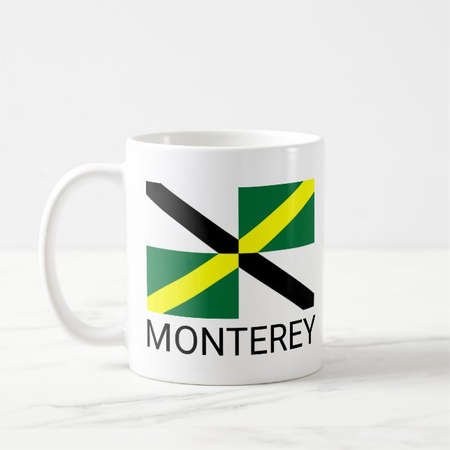 Flagge von Monterey, Kalifornien Kaffeetasse (Links)
