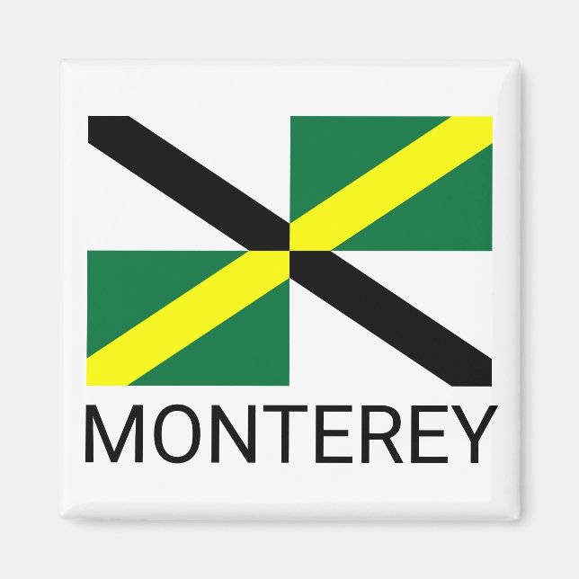 Flagge von Monterey, Kalifornien Magnet (Vorne)