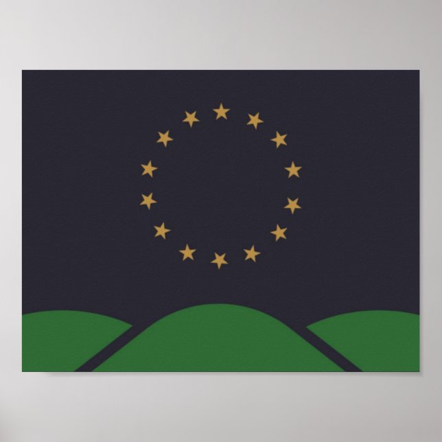 Flagge von Montpelier, Vermont Poster (Vorne)