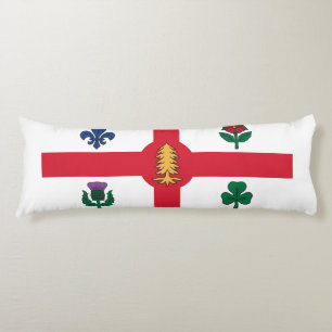 Flagge von Montreal, Quebec Body Pillow Seitenschläferkissen