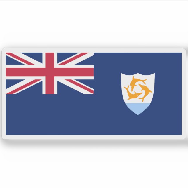 Flagge von Montserrat Aufkleber (Vorderseite)