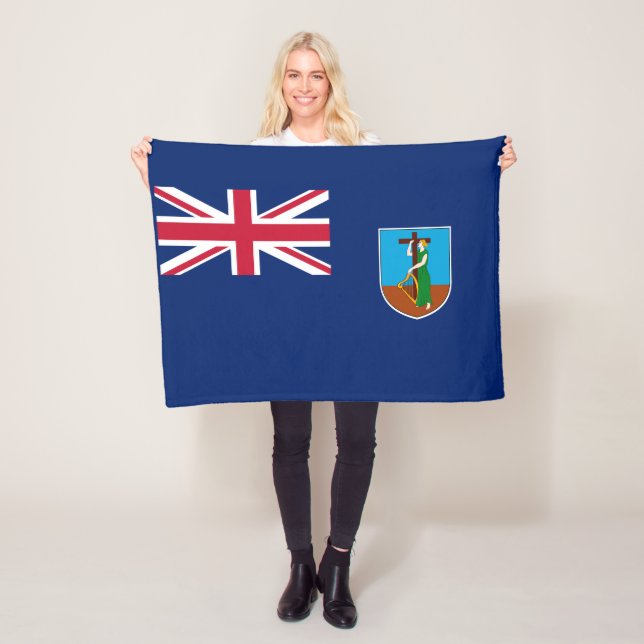 Flagge von Montserrat Fleecedecke (Beispiel)