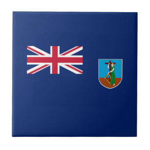 Flagge von Montserrat Fliese