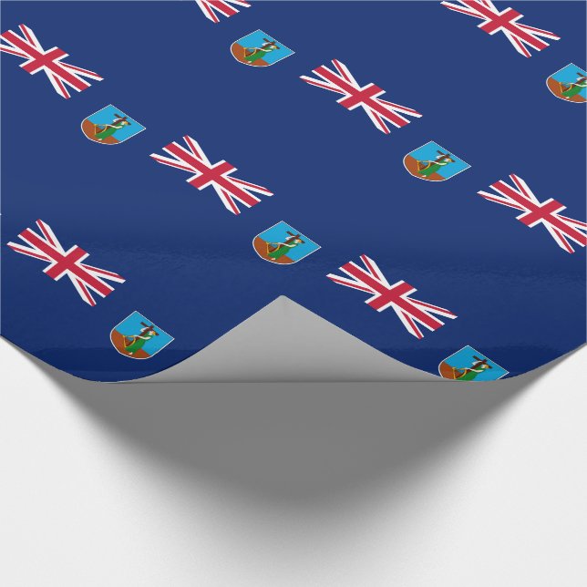 Flagge von Montserrat Geschenkpapier (Ecke)