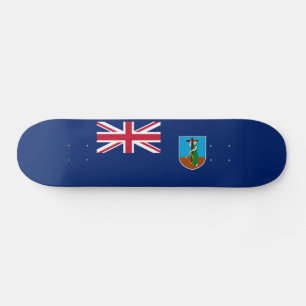 Flagge von Montserrat Skateboard