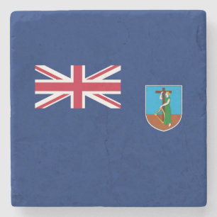 Flagge von Montserrat Steinuntersetzer