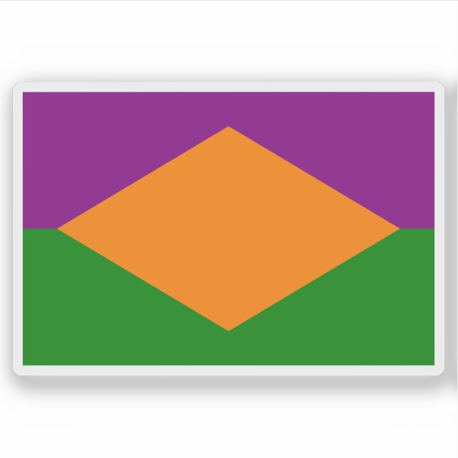 Flagge von Mora, Costa Rica Aufkleber (Vorderseite)