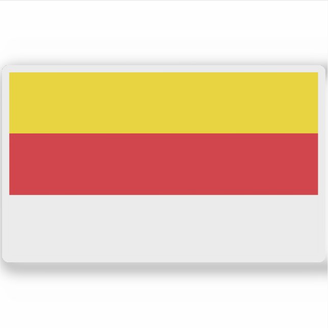 Flagge von Münster, Deutschland Aufkleber (Vorderseite)