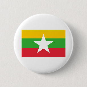Flagge von Myanmar Button
