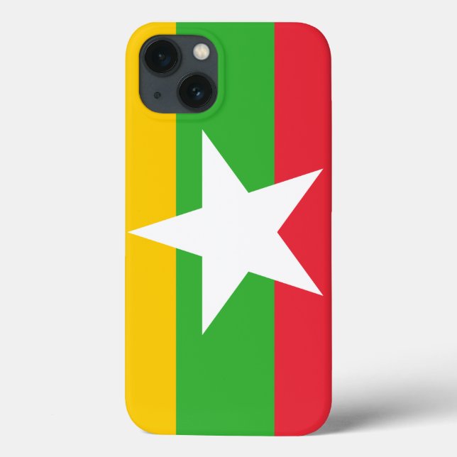 Flagge von Myanmar Case-Mate iPhone Hülle (Rückseite)