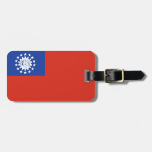 Flagge von Myanmar Easy ID Personal Gepäckanhänger