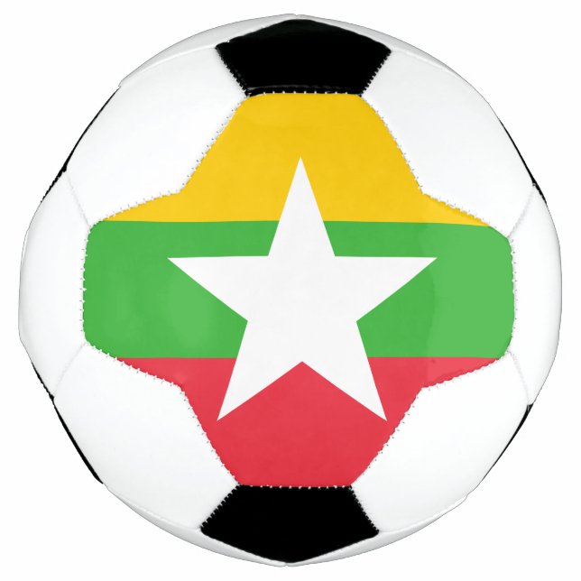 Flagge von Myanmar Fußball (Vorderseite)
