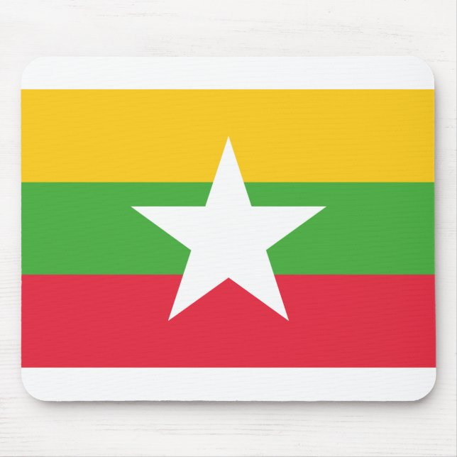 Flagge von Myanmar Mousepad (Vorne)