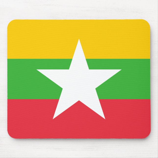 Flagge von Myanmar Mousepad (Vorne)