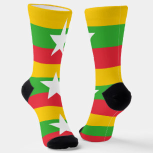 Flagge von Myanmar Socken