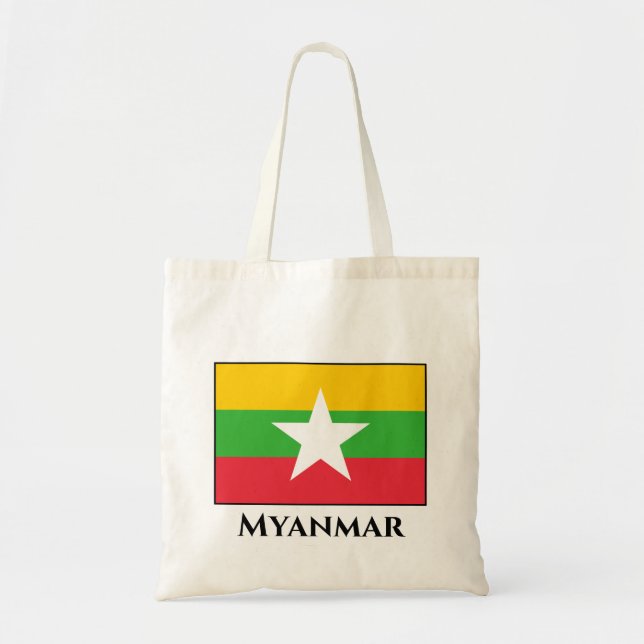 Flagge von Myanmar Tragetasche (Vorne)