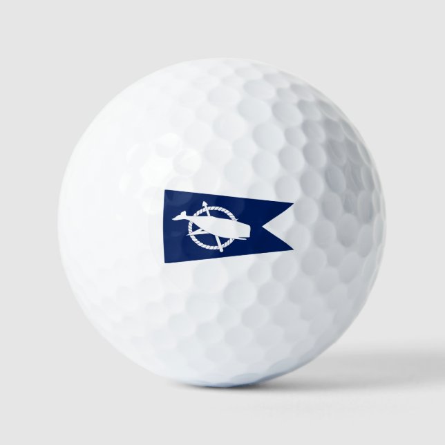Flagge von Nantucket, Massachusetts Golfball (Vorderseite)
