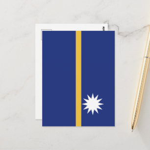 Flagge von Nauru Postkarte