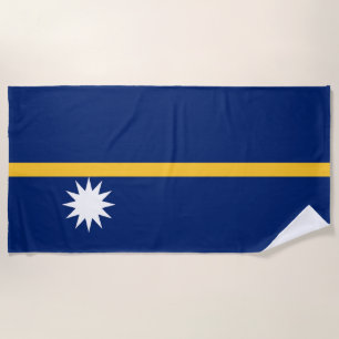 Flagge von Nauru Strandtuch