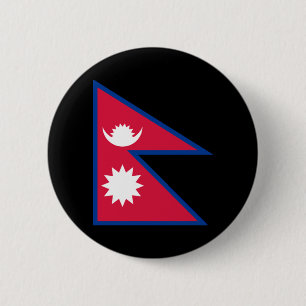 Flagge von Nepal Button