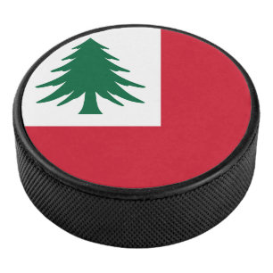 Flagge von Neuengland (nur Kiefer) - inoffiziell Eishockey Puck