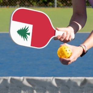 Flagge von Neuengland (nur Kiefer) - inoffiziell Pickleball Schläger
