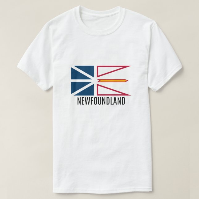 Flagge von Neufundland T-Shirt (Design vorne)