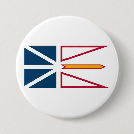 Flagge von Neufundland und Labrador (Kanada) Button