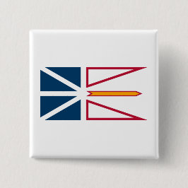 Flagge von Neufundland und Labrador (Kanada) Button