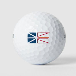 Flagge von Neufundland und Labrador (Kanada) Golfball