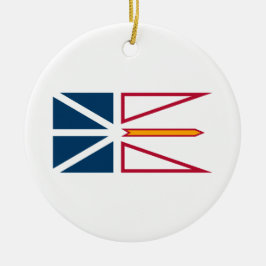 Flagge von Neufundland und Labrador (Kanada) Keramik Ornament