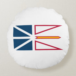 Flagge von Neufundland und Labrador (Kanada) Rundes Kissen