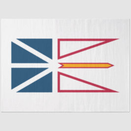 Flagge von Neufundland und Labrador (Kanada) Seidenpapier