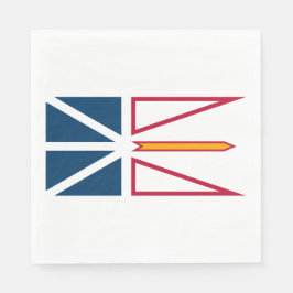 Flagge von Neufundland und Labrador (Kanada) Serviette