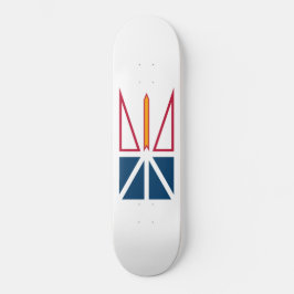 Flagge von Neufundland und Labrador (Kanada) Skateboard