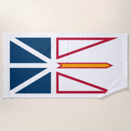 Flagge von Neufundland und Labrador (Kanada) Strandtuch