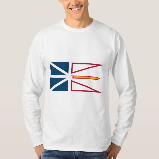 Flagge von Neufundland und Labrador (Kanada) T-Shirt (Vorderseite)