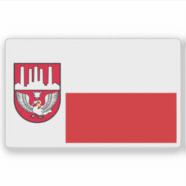 Flagge von Neumünster, Deutschland Aufkleber