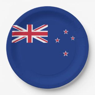 Flagge von Neuseeland Pappteller