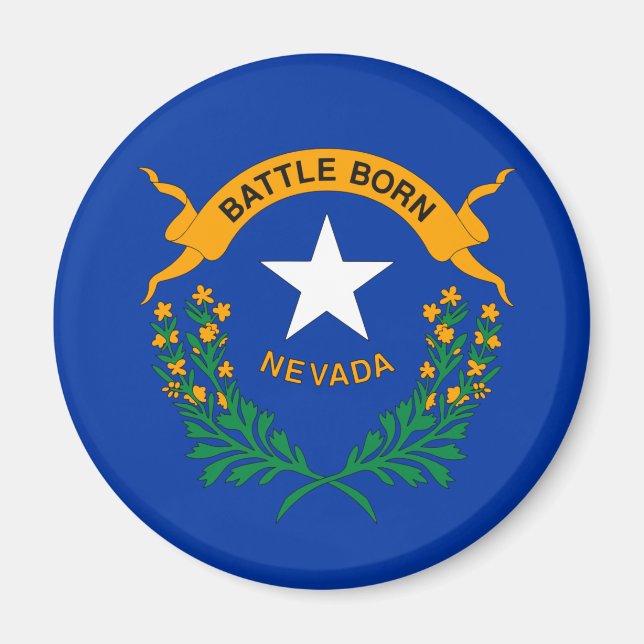 Flagge von Nevada Magnet (Vorne)