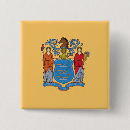 Flagge von New Jersey Button