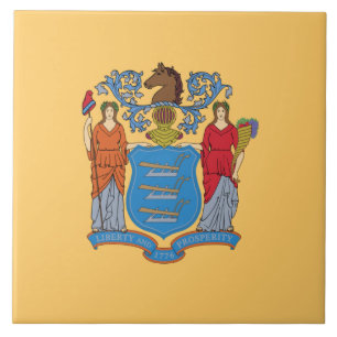 Flagge von New Jersey Fliese